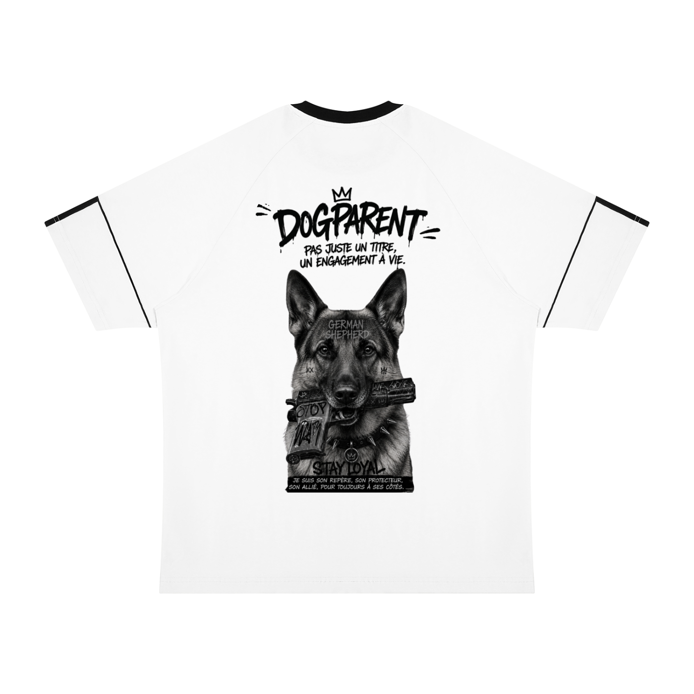 GUN German shepherd - T-shirt Raglan