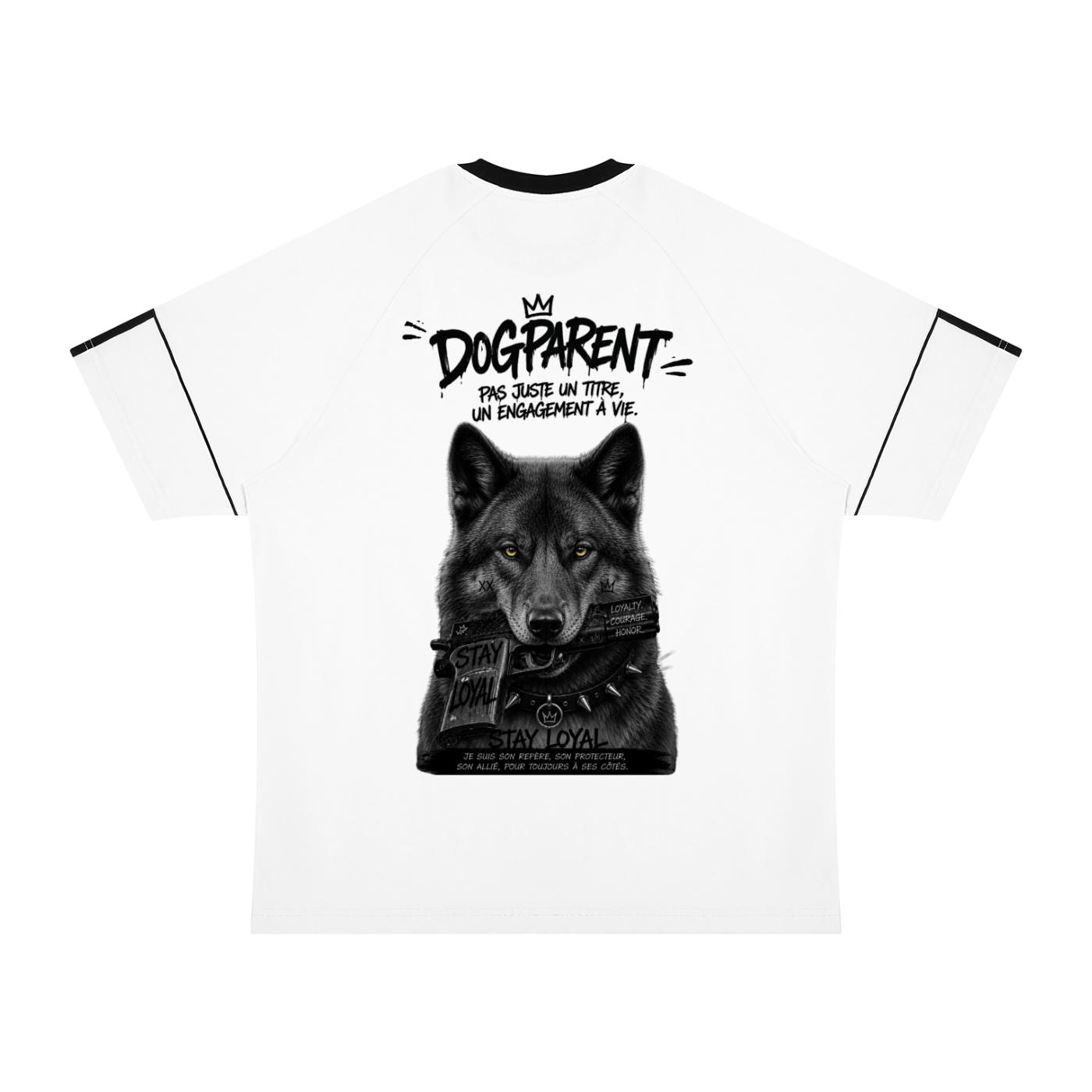 GUN American WolfDog Black Yellow - T-shirt Raglan