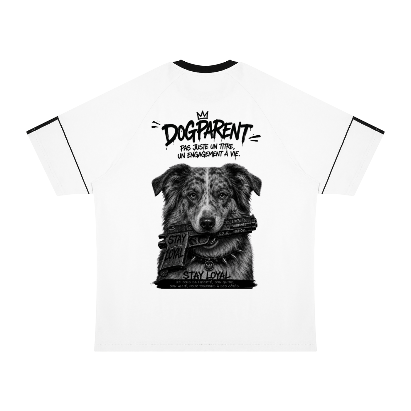 GUN Australian Shepherd Bringé - T-shirt Raglan