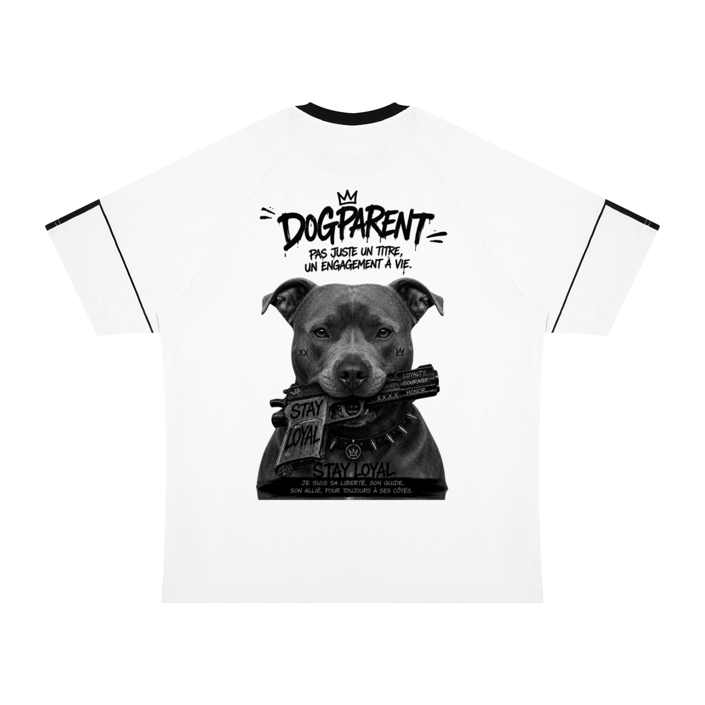 GUN Amstaff Blue - T-shirt Raglan