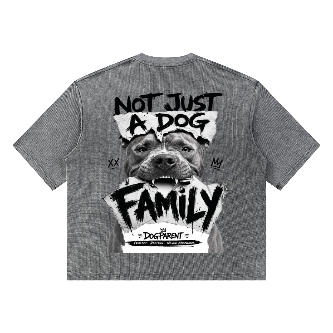 FAMILY Ptibull - Waffle Boxy T-Shirt