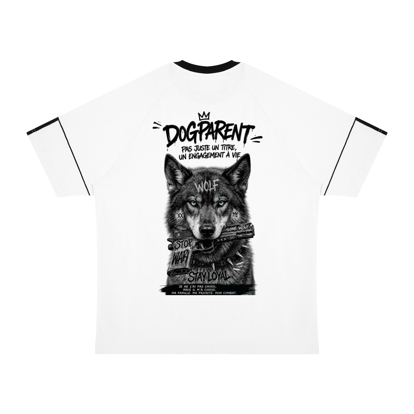 GUN American Wolfdog Grey - T-shirt Raglan