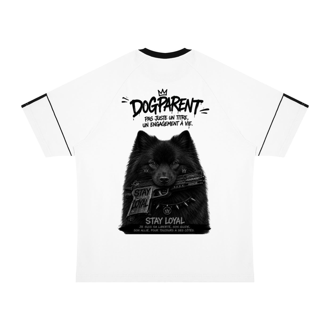 GUN Spitz Black - T-shirt Raglan