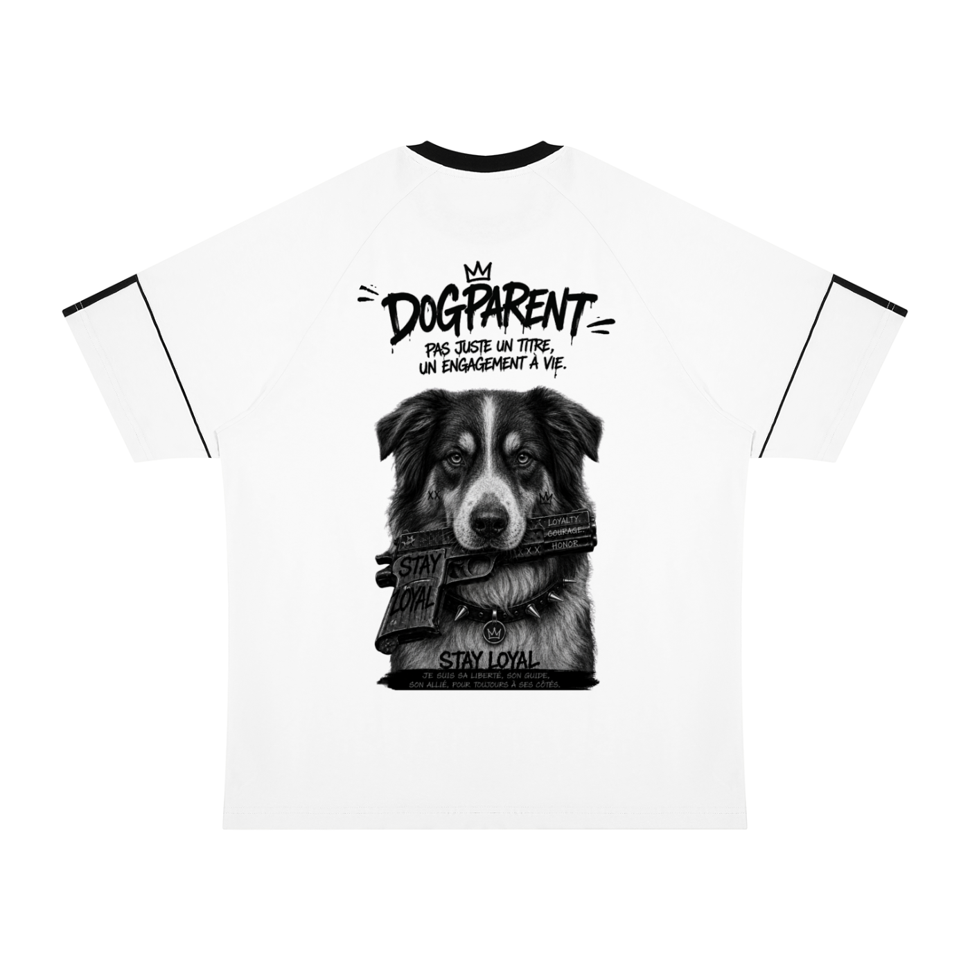 GUN Australian Shepherd - T-shirt Raglan