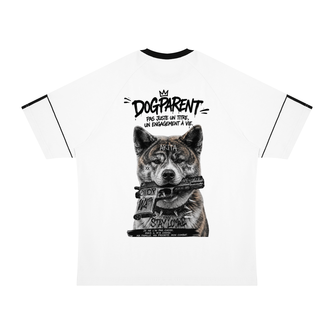 GUN Akita Inu Bringé - T-shirt Raglan