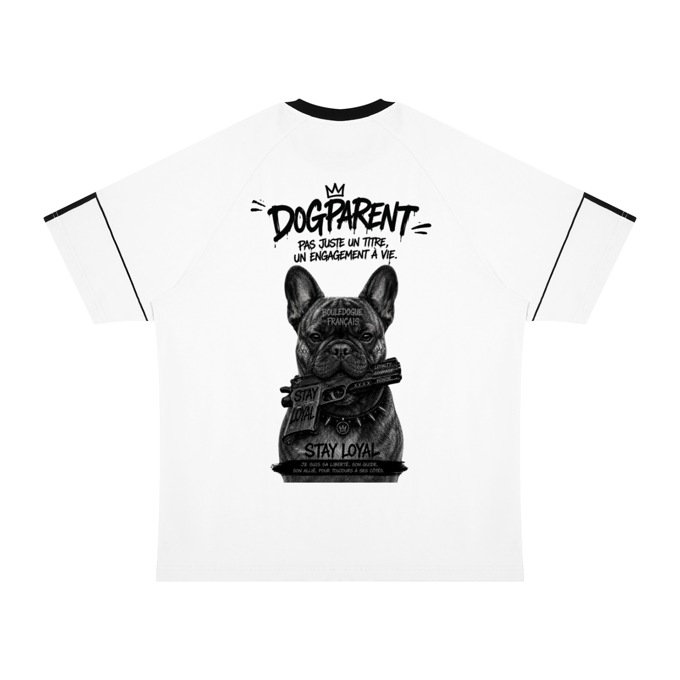 GUN French Bulldog - T-shirt Raglan