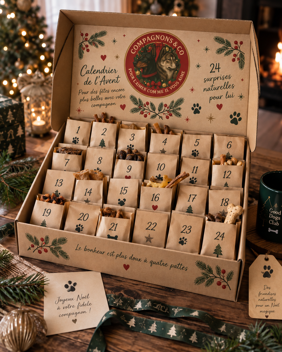 Calendrier de l'Avent 2026 - Box de Noël personnalisée