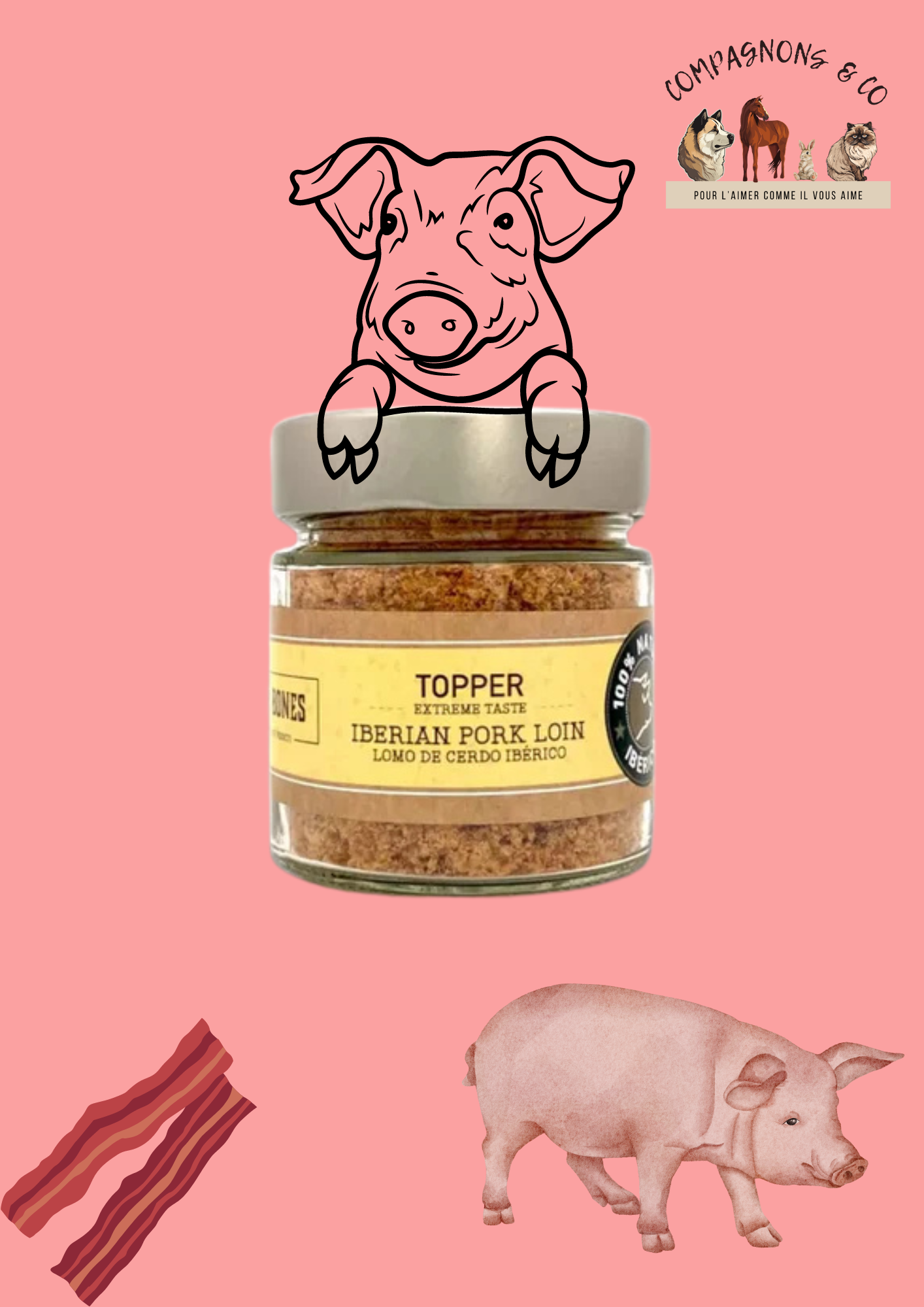 Topper Cochon Ibérique