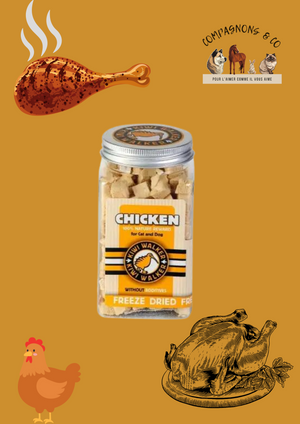 Friandises Kiwi Walker lyophilisées 100% poulet