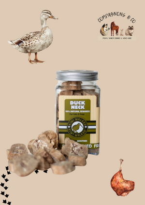 Friandises Kiwi Walker lyophilisées 100% cou de canard