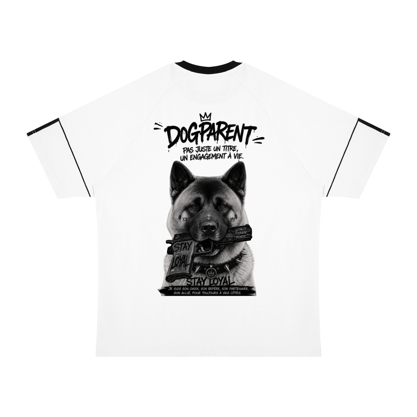 GUN Akita Américain - T-shirt Raglan