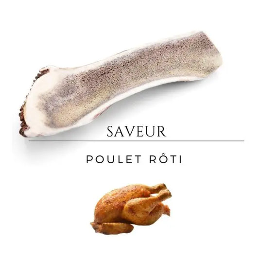 Bois de cerf tranché aromatisé au poulet rôti - Taille L