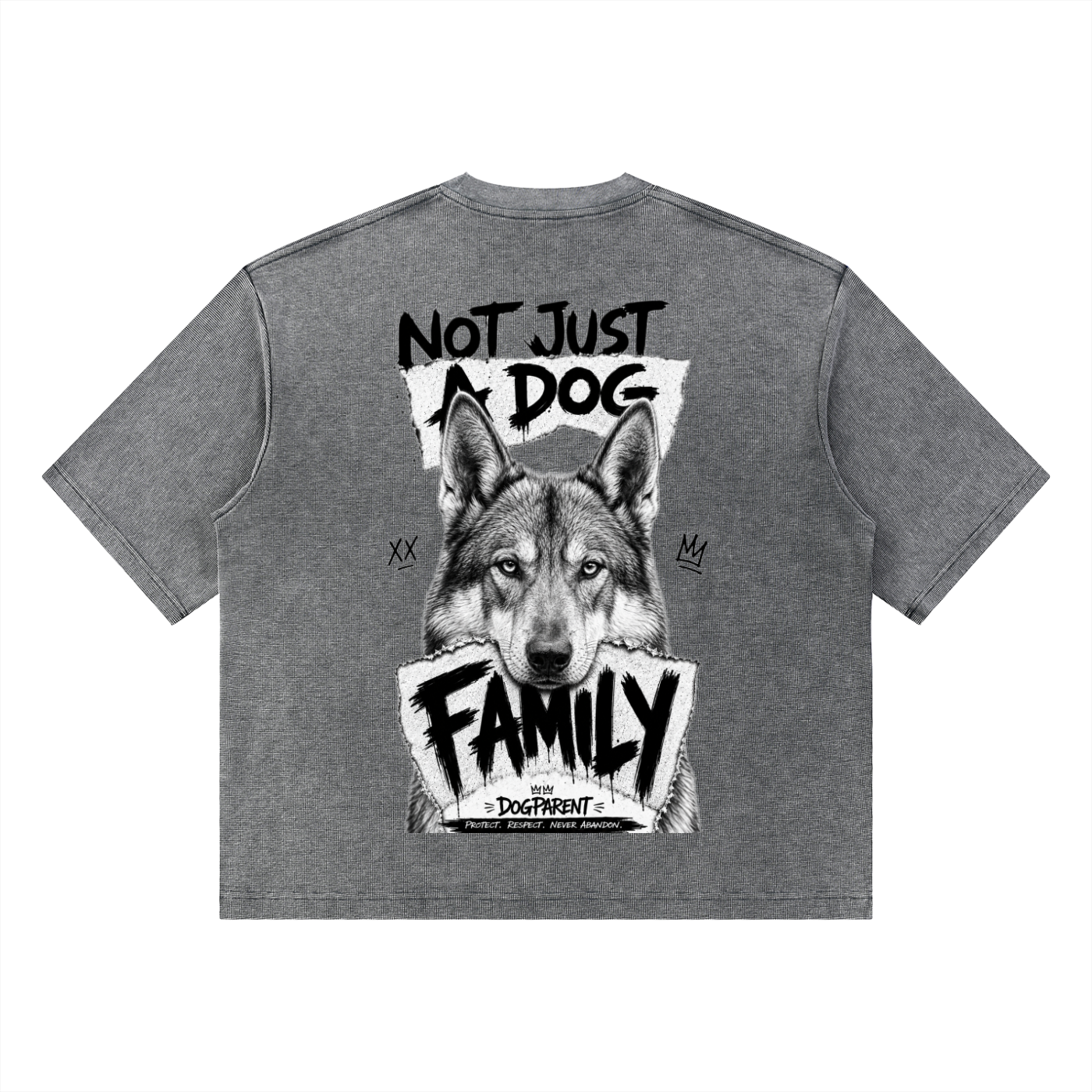 FAMILY Czechoslovakian Wolfdog - Waffle Boxy T-Shirt