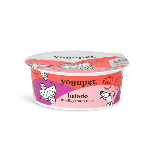 Crème glacée Red Ice pour chien et chat - Pastèque et fruits rouges